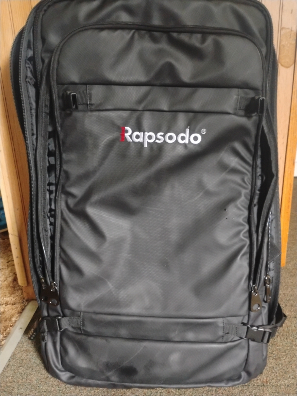 Men's Black Rapsoda Golf Performance Backpack - Picture 3 of 8
